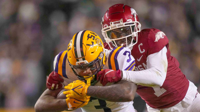 Tyrion Davis-Price-Joe Foucha-Arkansas-LSU